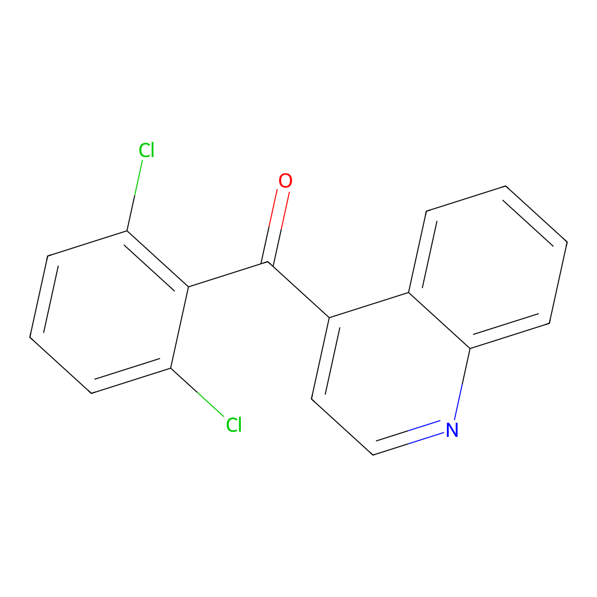 4-(2,6-Dichlorobenzoyl)quinoline molecular structure, CAS 1706444-39-4