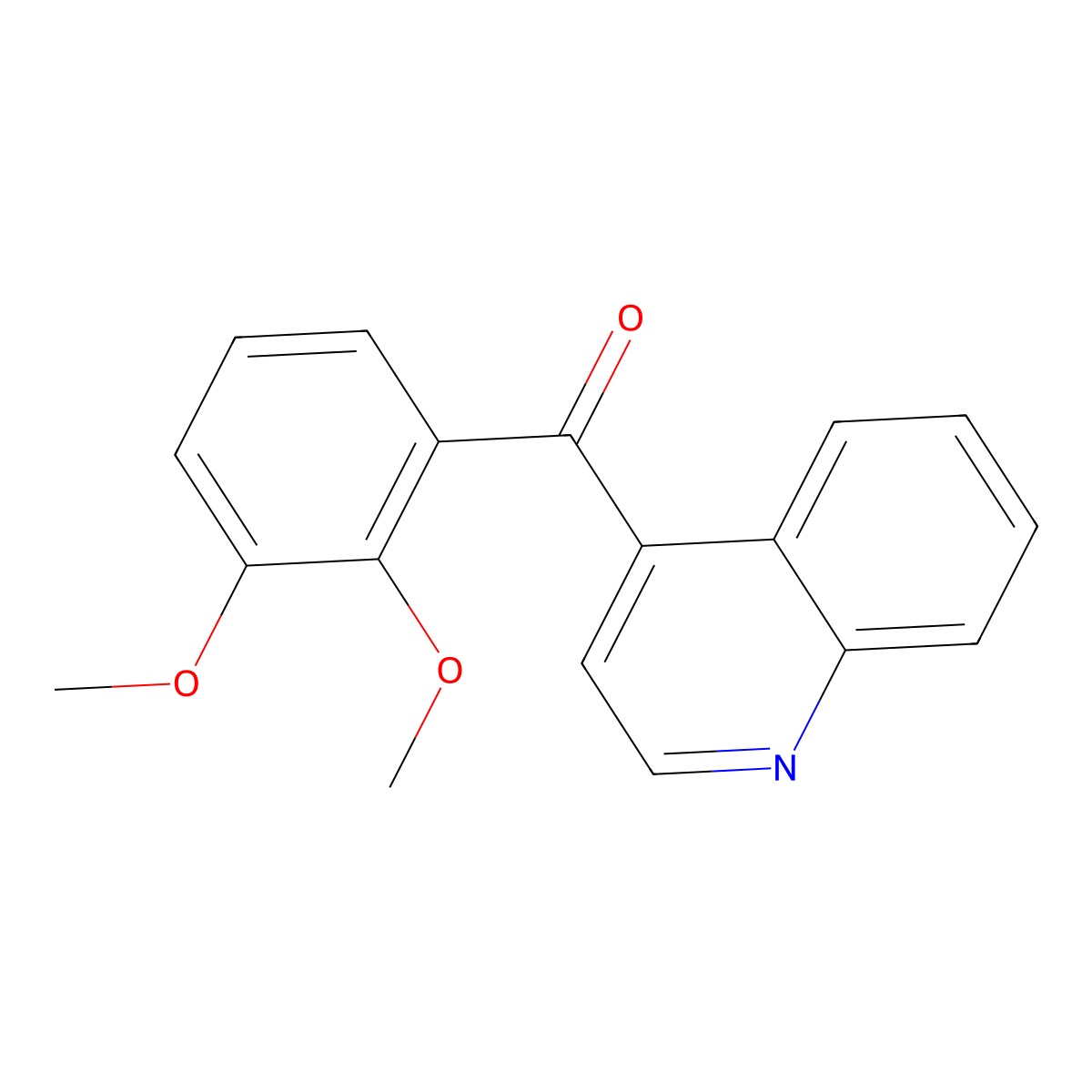 4-(2,3-Dimethoxybenzoyl)quinoline molecular structure, CAS 1706444-41-8