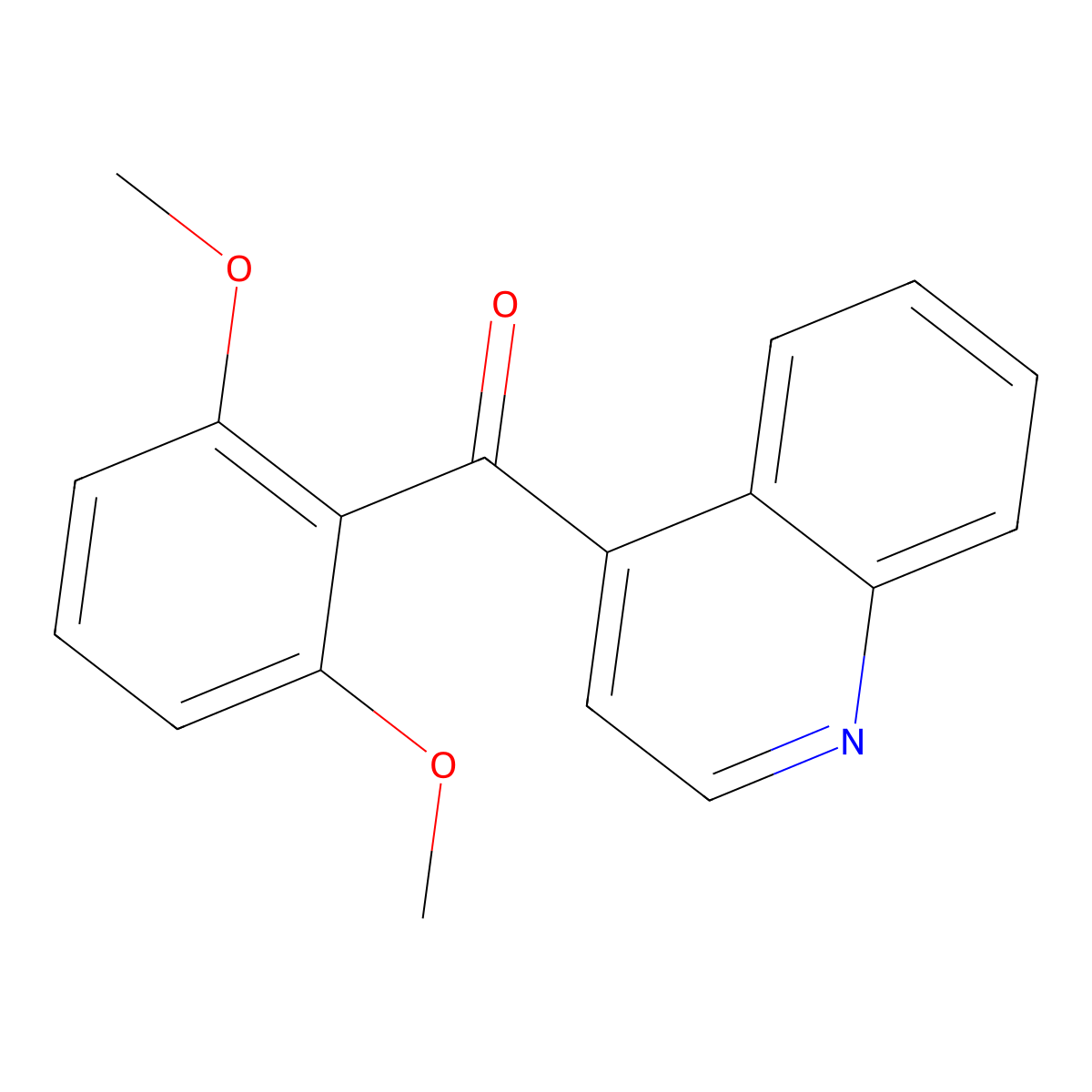 4-(2,6-Dimethoxybenzoyl)quinoline molecular structure, CAS 1706444-44-1