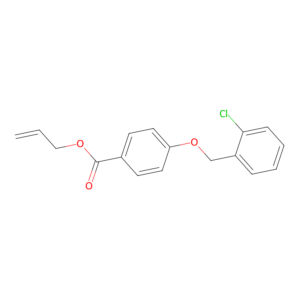 Allyl 4-((2-chlorobenzyl)oxy)benzoate molecular structure, CAS 1706444-82-7