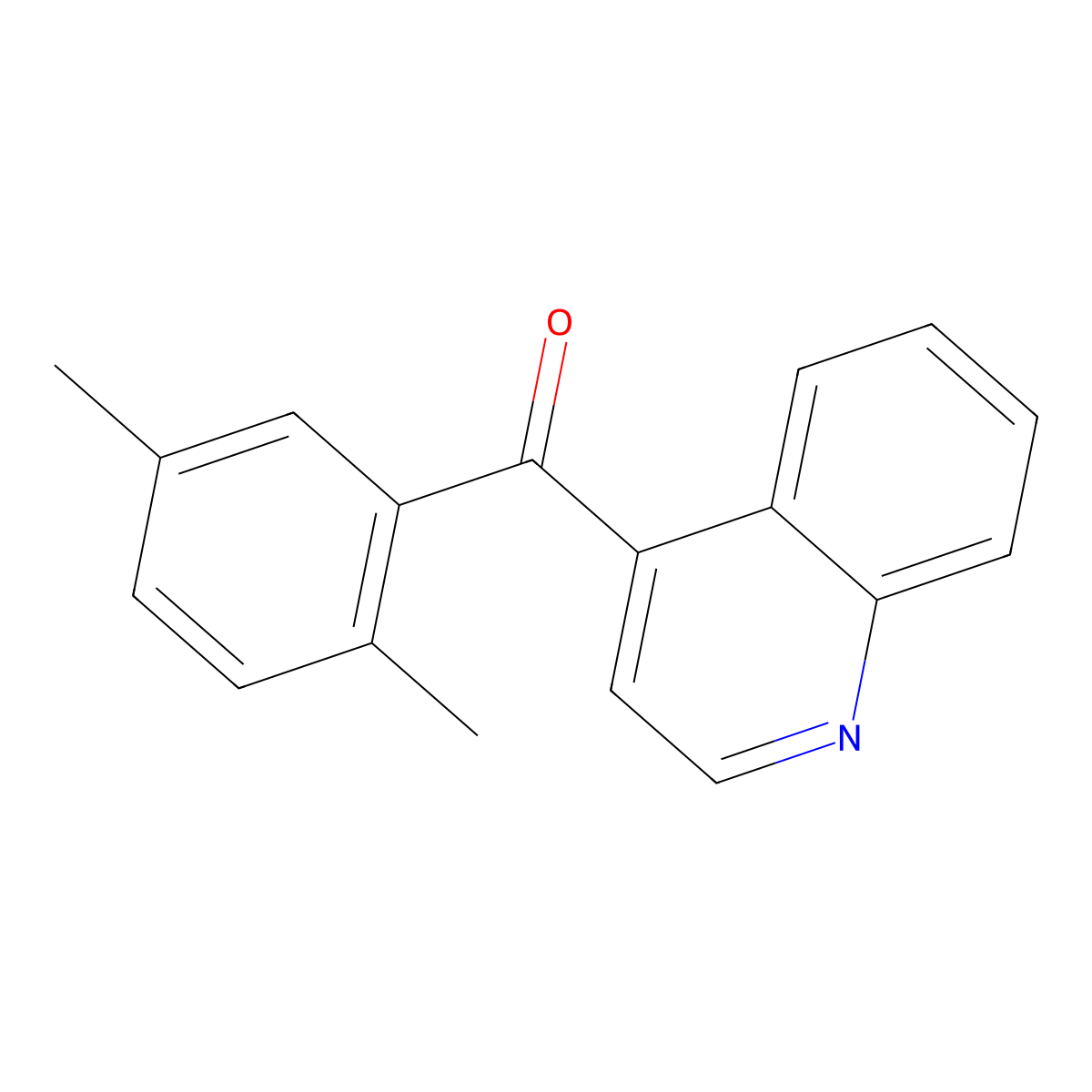 4-(2,5-Dimethylbenzoyl)quinoline molecular structure, CAS 1706444-87-2