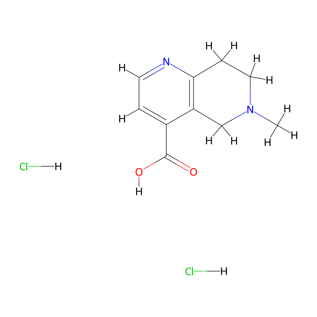 6-Methyl-5,6,7,8-tetrahydro-1,6-naphthyridine-4-carboxylic acid dihydrochloride molecular structure, CAS 1706446-11-8
