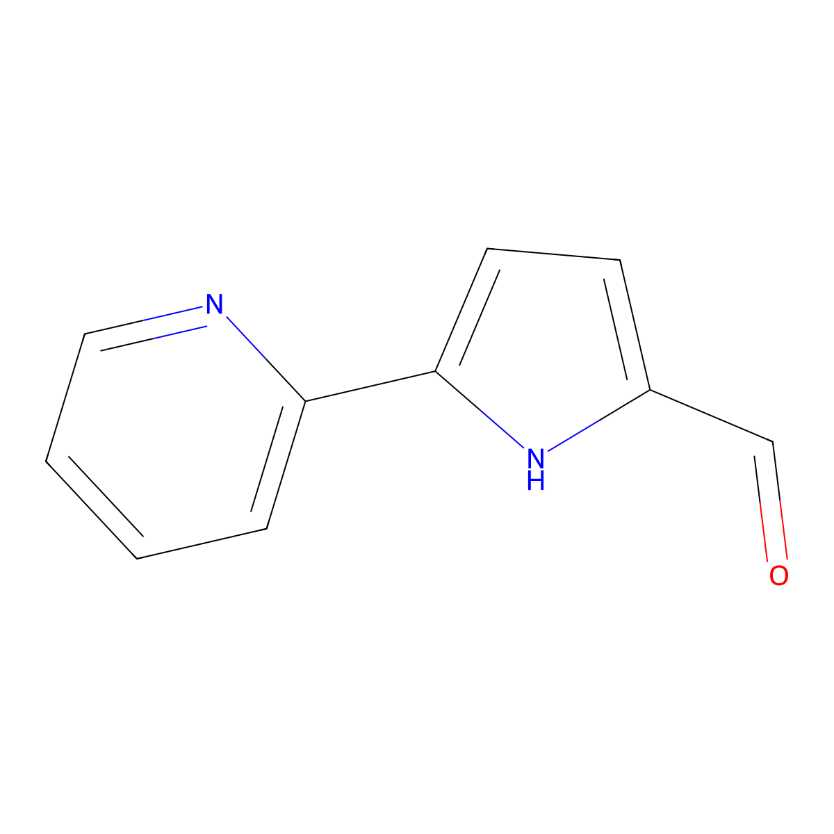 5-(pyridin-2-yl)-1H-pyrrole-2-carbaldehyde molecular structure, CAS 1706446-13-0