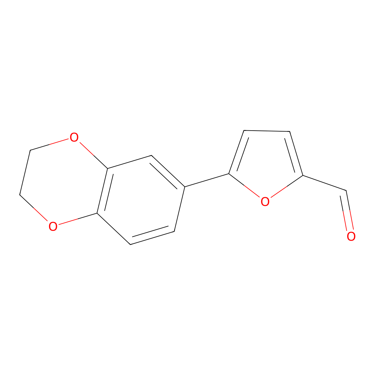 5-(2,3-Dihydrobenzo[b][1,4]dioxin-6-yl)furan-2-carbaldehyde molecular structure, CAS 1706447-87-1