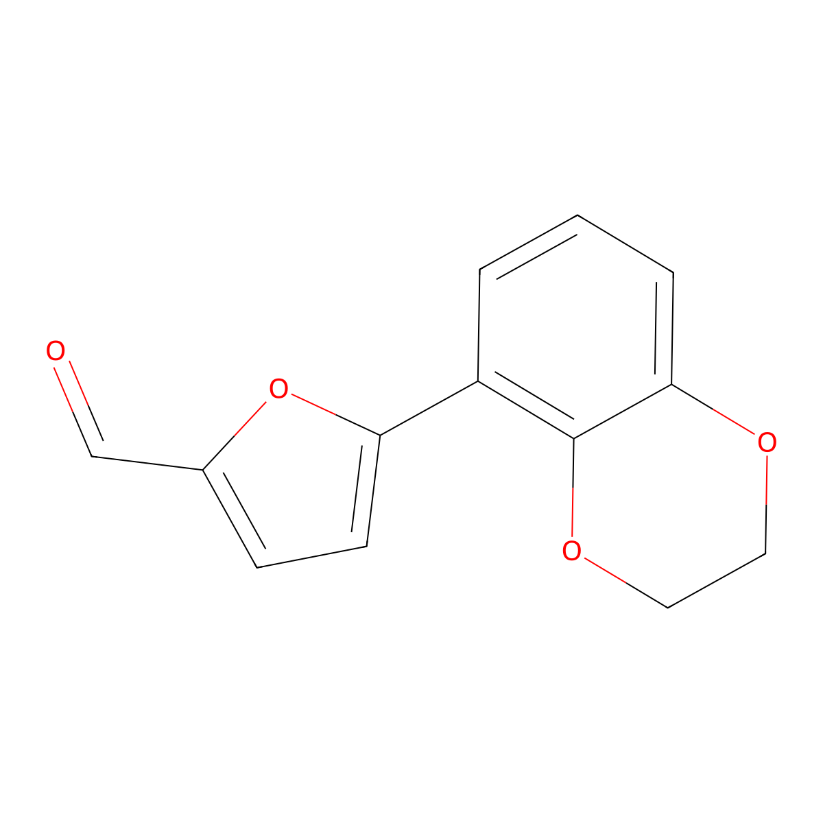 5-(2,3-Dihydrobenzo[b][1,4]dioxin-5-yl)furan-2-carbaldehyde molecular structure, CAS 1706447-89-3