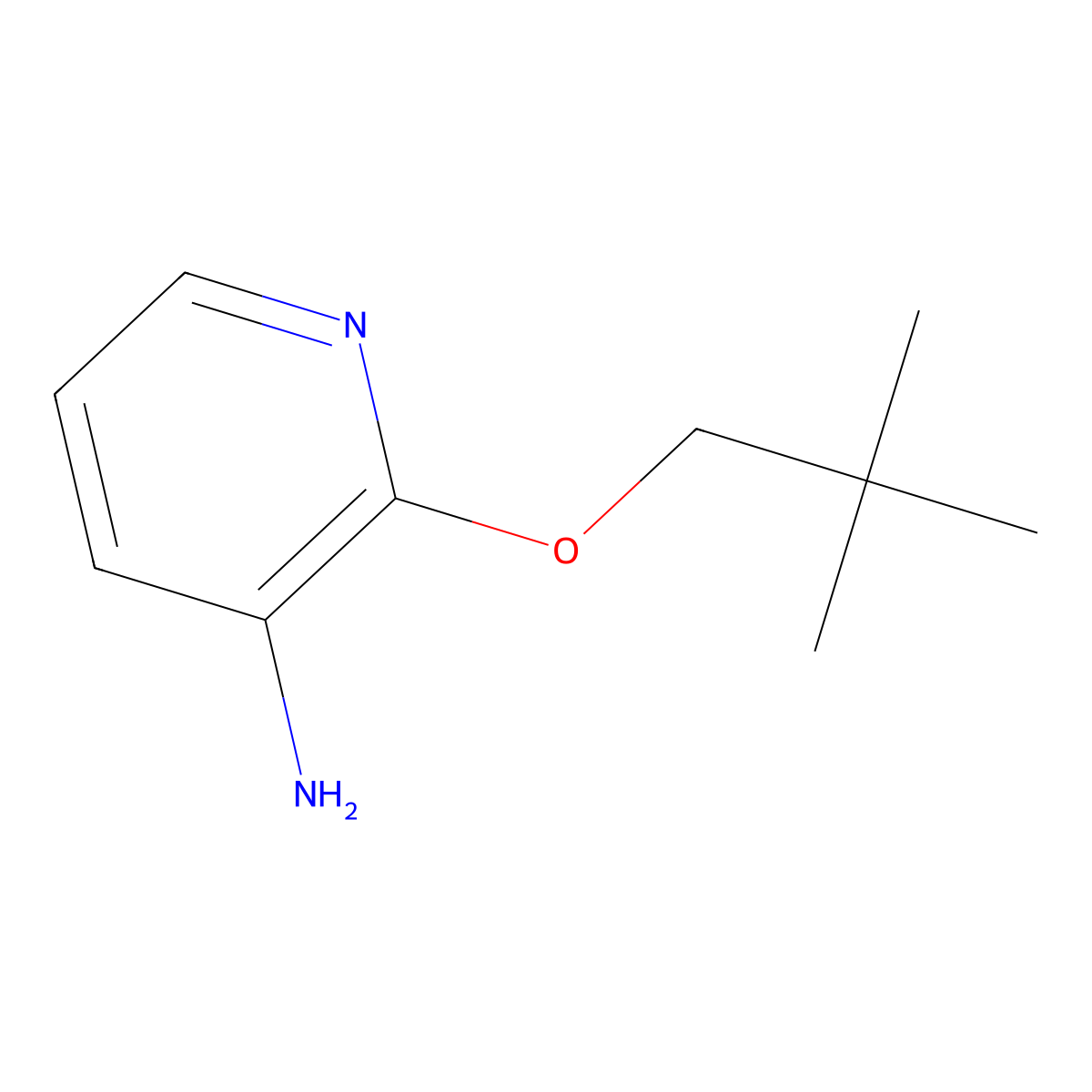 2-(Neopentyloxy)pyridin-3-amine molecular structure, CAS 1706448-09-0