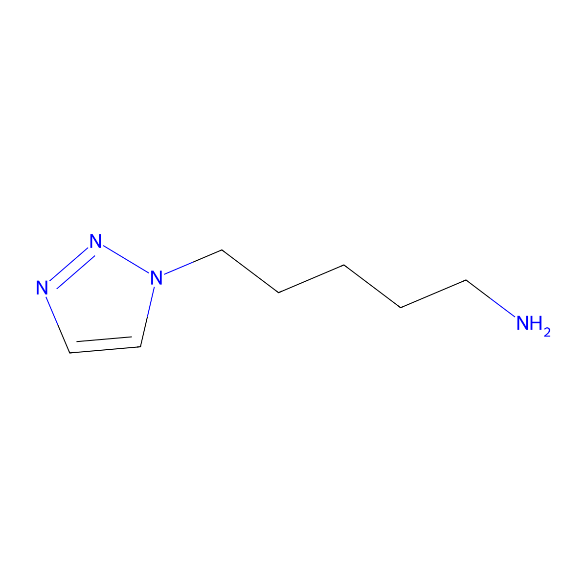 5-(1H-1,2,3-Triazol-1-yl)pentan-1-amine molecular structure, CAS 1706448-45-4