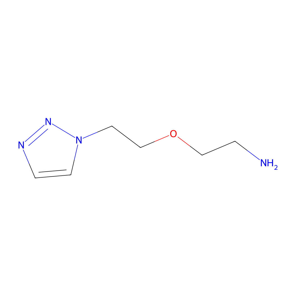 2-[2-(1H-1,2,3-Triazol-1-yl)ethoxy]ethan-1-amine molecular structure, CAS 1706448-64-7