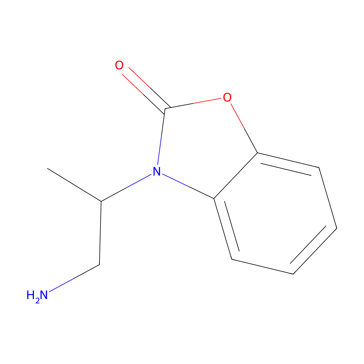 3-(1-Aminopropan-2-yl)-2,3-dihydro-1,3-benzoxazol-2-one molecular structure, CAS 1706448-99-8