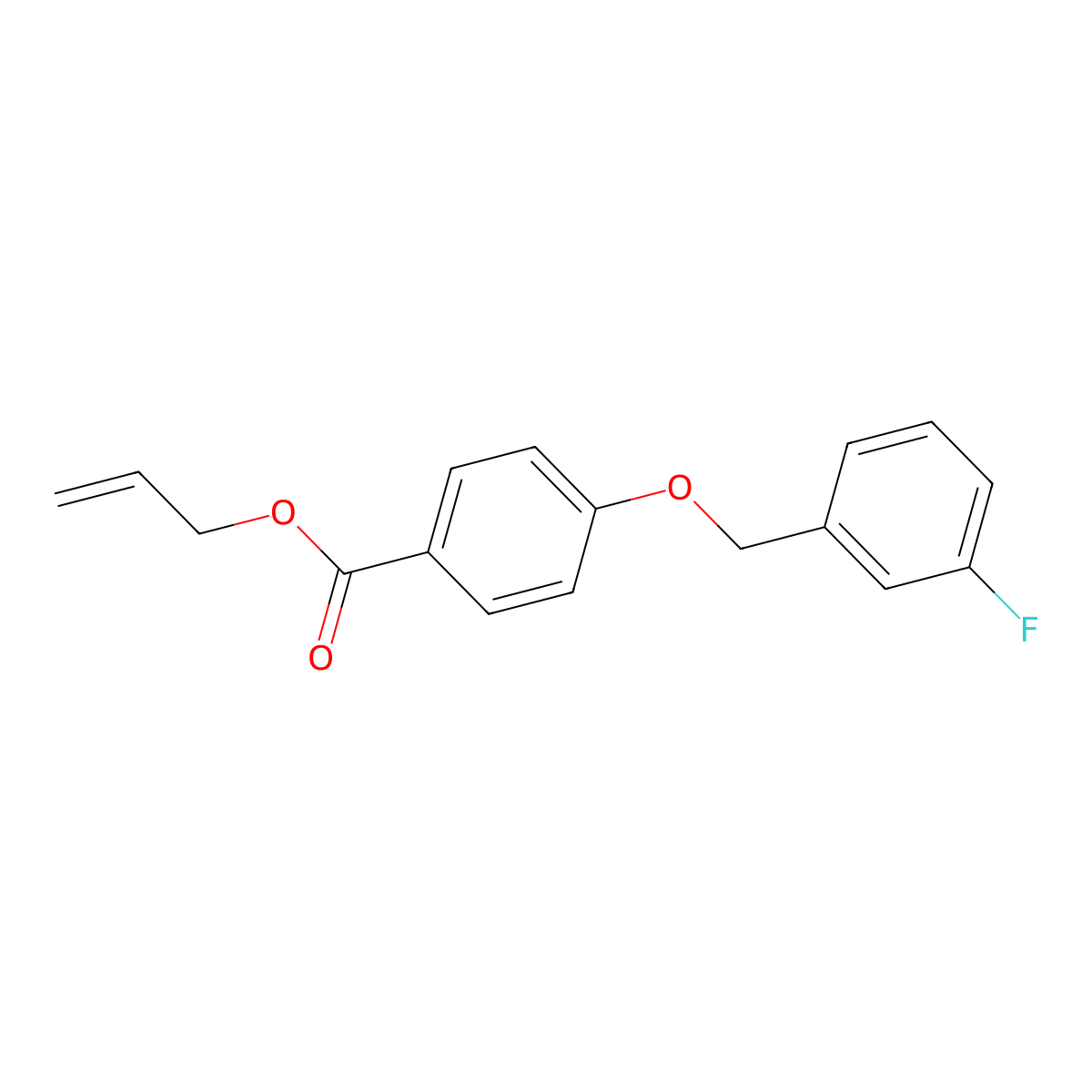 Allyl 4-((3-fluorobenzyl)oxy)benzoate molecular structure, CAS 1706449-81-1