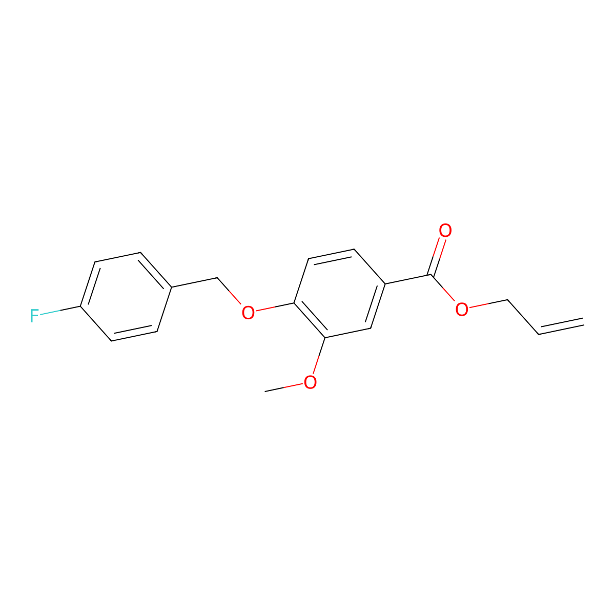 Allyl 4-((4-fluorobenzyl)oxy)-3-methoxybenzoate molecular structure, CAS 1706449-83-3