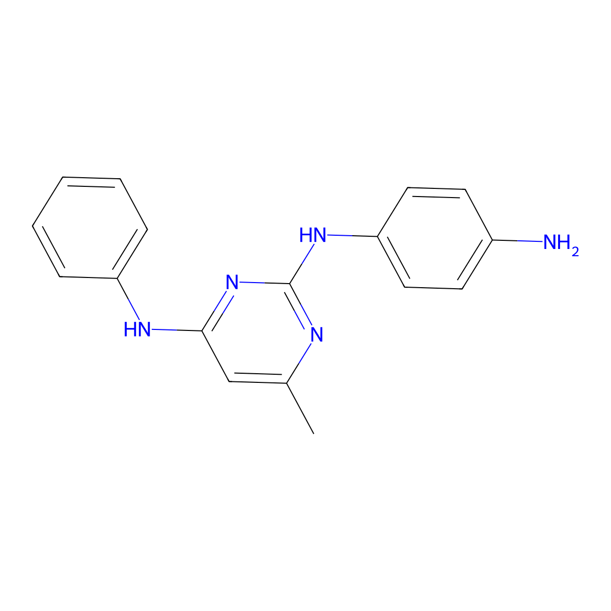 N2-(4-aminophenyl)-6-methyl-N4-phenylpyrimidine-2,4-diamine molecular structure, CAS 1706449-85-5