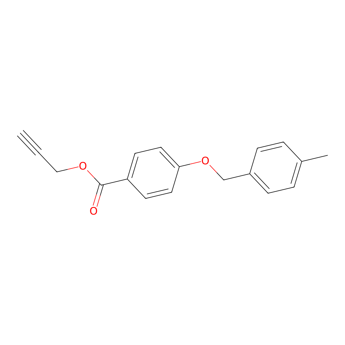 Prop-2-yn-1-yl 4-((4-methylbenzyl)oxy)benzoate molecular structure, CAS 1706450-00-1