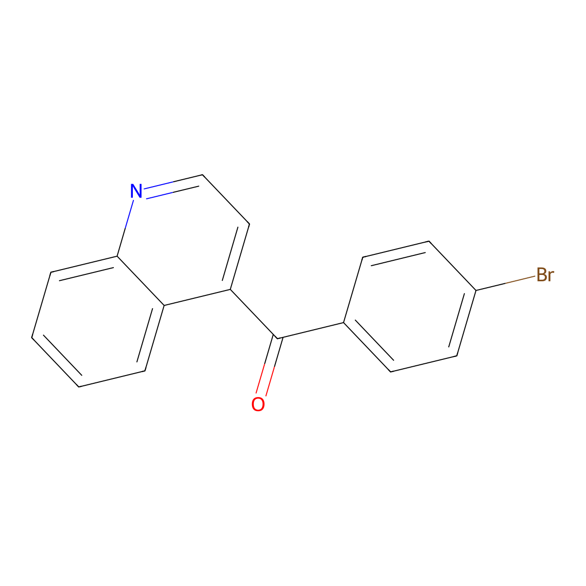 4-(4-Bromobenzoyl)quinoline molecular structure, CAS 1706450-26-1