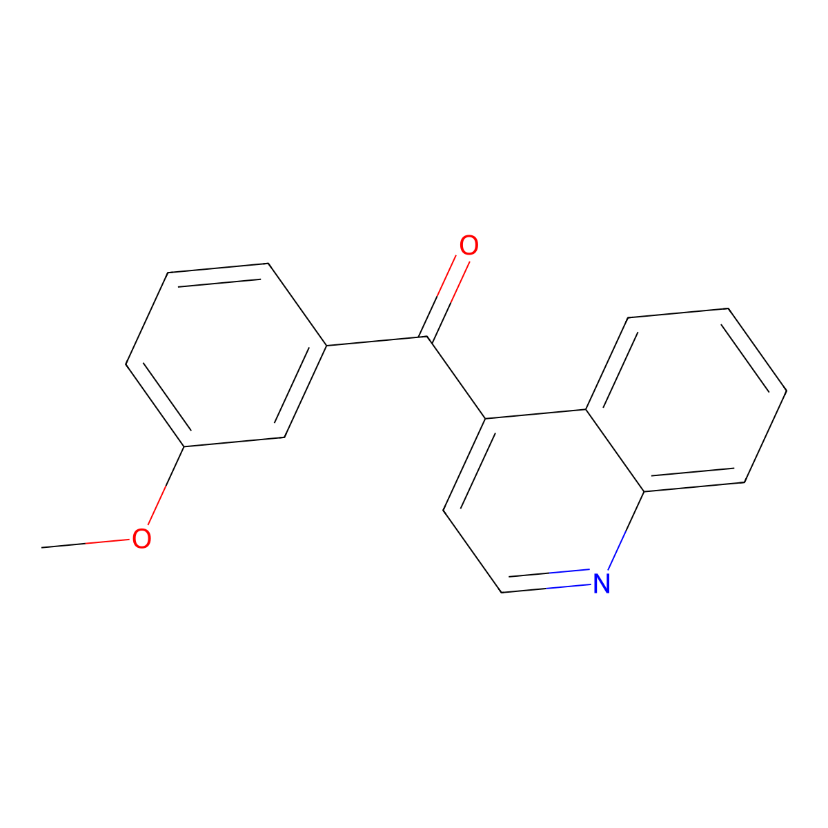 4-(3-Methoxybenzoyl)quinoline molecular structure, CAS 1706450-30-7
