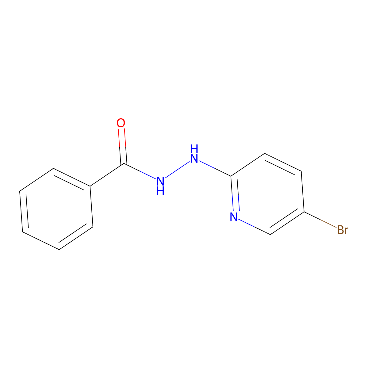 N'-(5-Bromopyridin-2-yl)benzohydrazide molecular structure, CAS 1706450-51-2