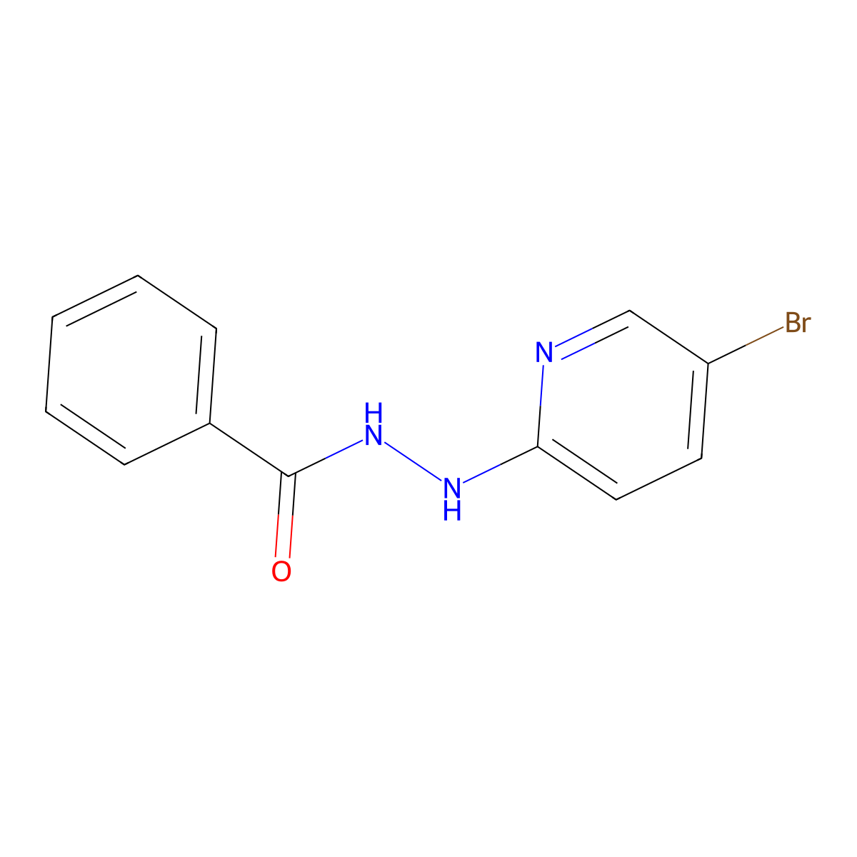 N'-(5-Bromopyridin-2-yl)benzohydrazide molecular structure, CAS 1706450-51-2