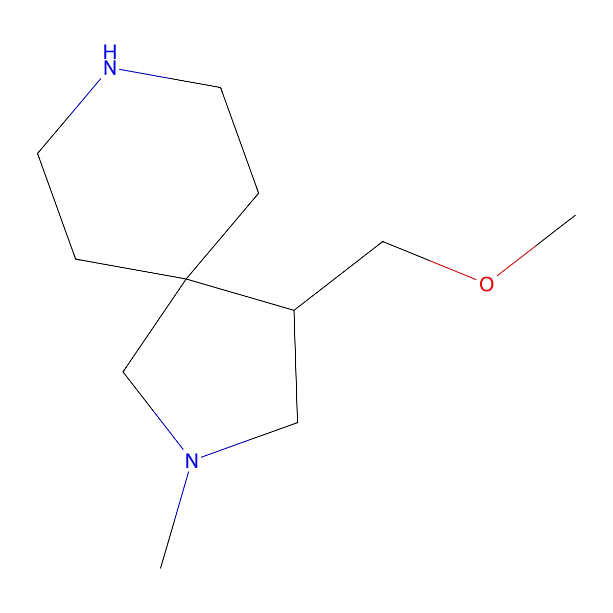 4-(Methoxymethyl)-2-methyl-2,8-diazaspiro[4.5]decane molecular structure, CAS 1706451-25-3