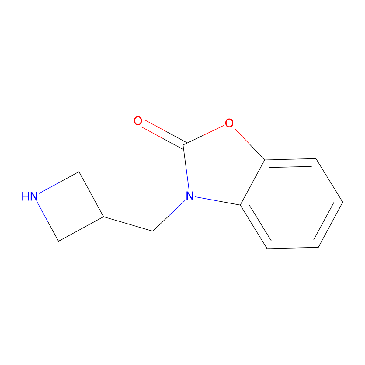 3-[(Azetidin-3-yl)methyl]-2,3-dihydro-1,3-benzoxazol-2-one molecular structure, CAS 1706451-72-0