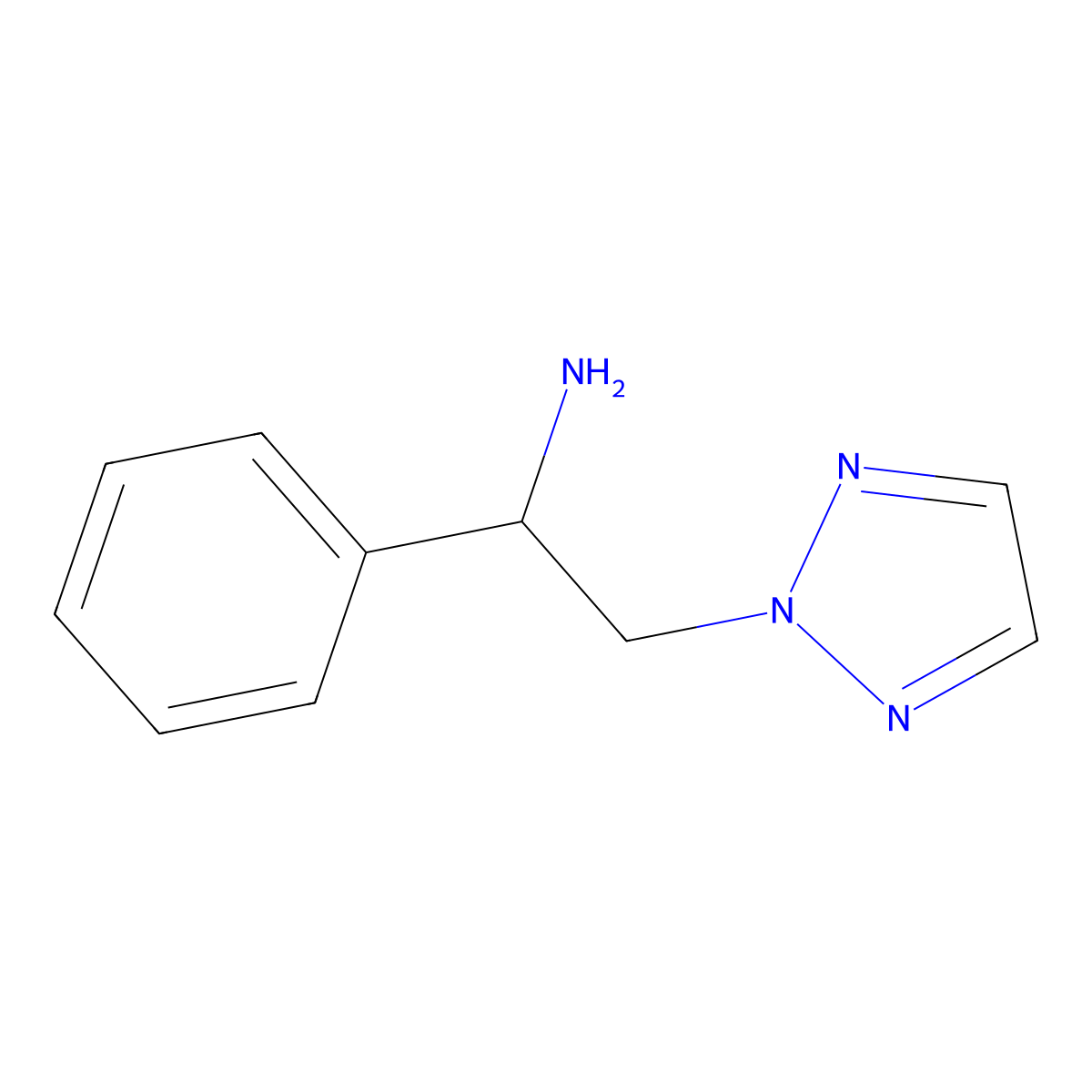 1-Phenyl-2-(2H-1,2,3-triazol-2-yl)ethan-1-amine molecular structure, CAS 1706454-35-4