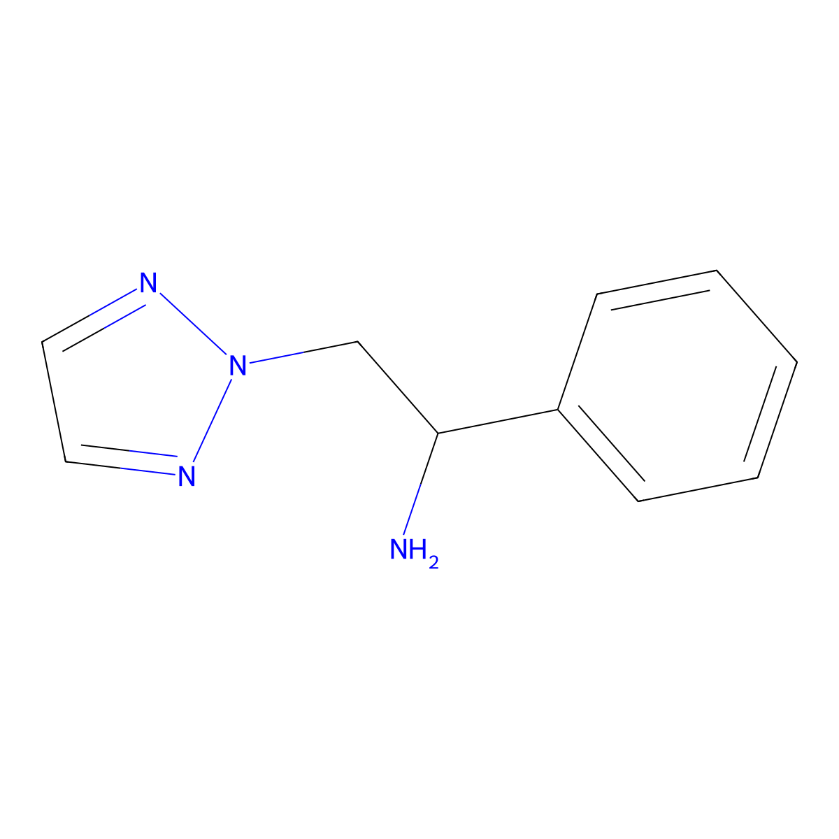 1-Phenyl-2-(2H-1,2,3-triazol-2-yl)ethan-1-amine molecular structure, CAS 1706454-35-4