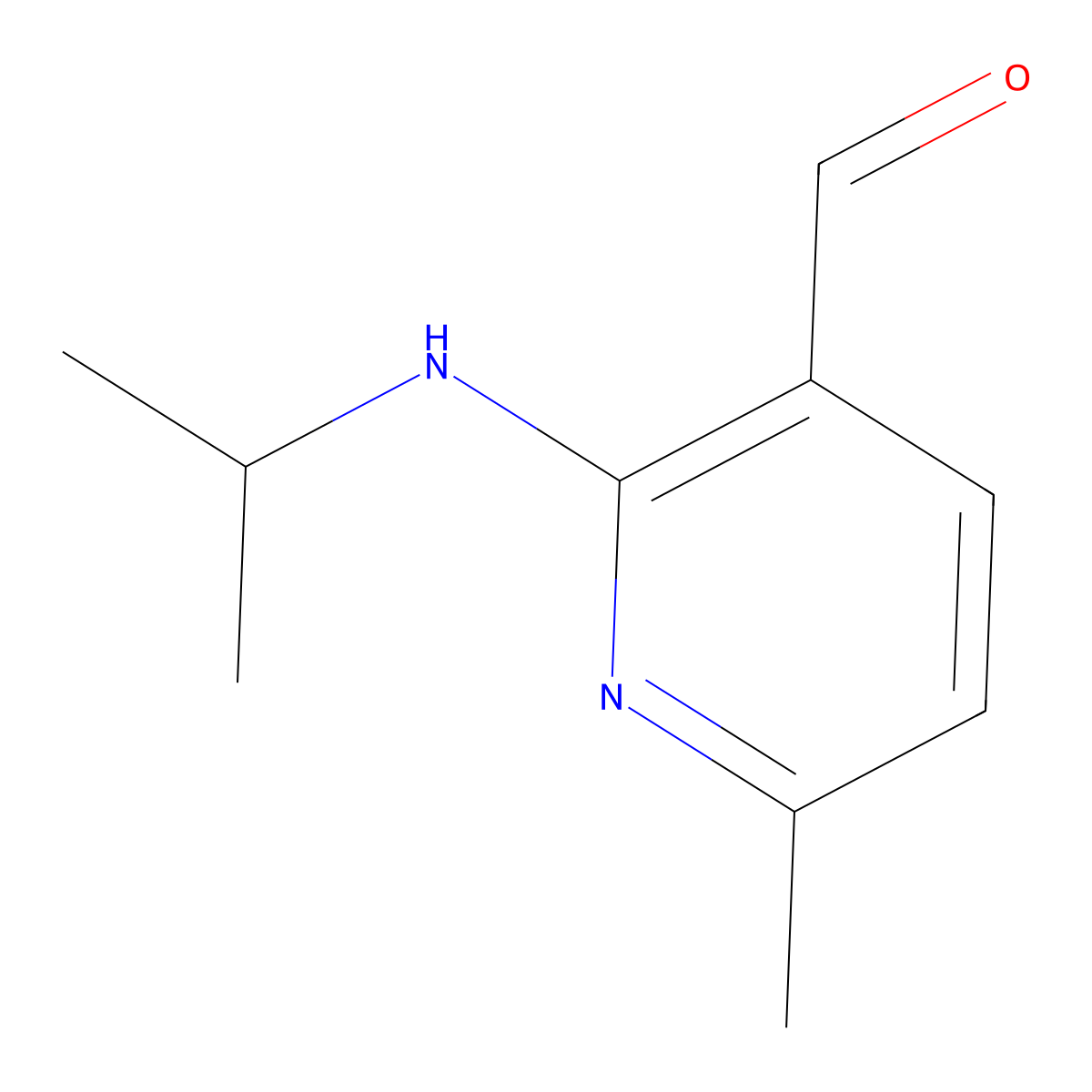 2-(Isopropylamino)-6-methylnicotinaldehyde molecular structure, CAS 1706454-69-4