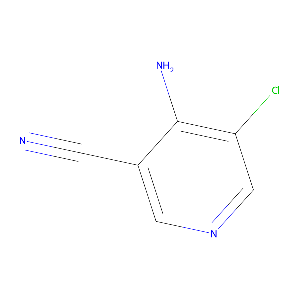 4-Amino-5-chloronicotinonitrile molecular structure, CAS 1706454-74-1