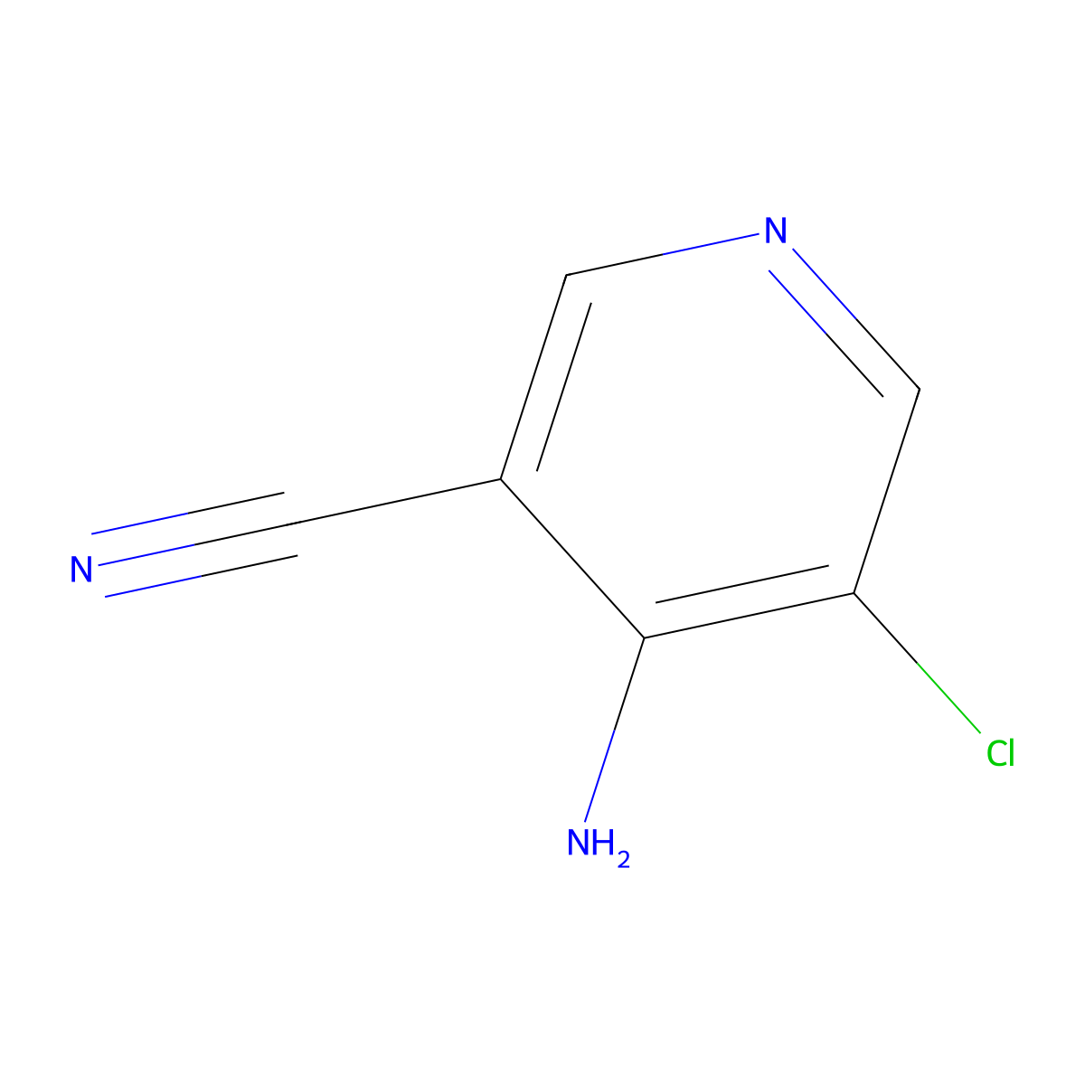 4-Amino-5-chloronicotinonitrile molecular structure, CAS 1706454-74-1