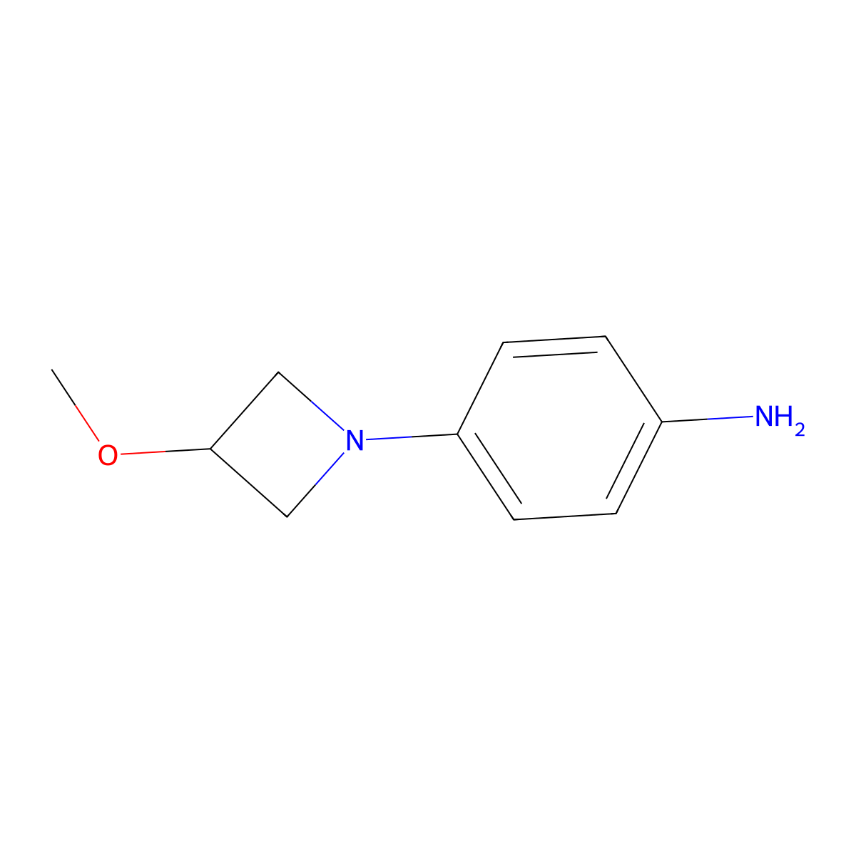 4-(3-Methoxyazetidin-1-yl)aniline molecular structure, CAS 1706455-02-8
