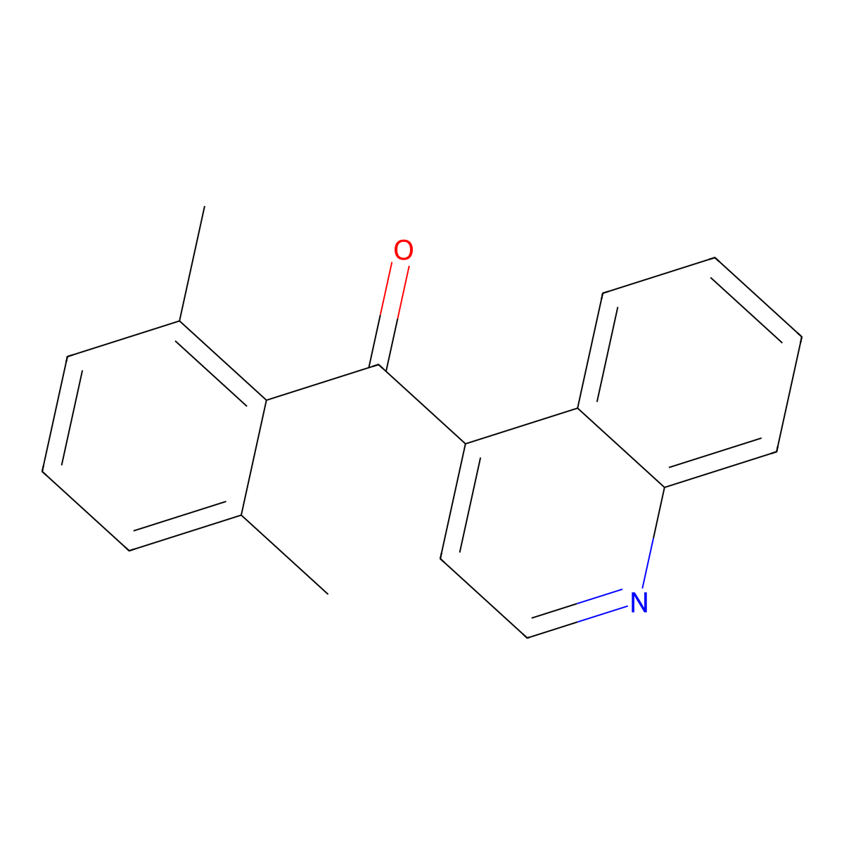 4-(2,6-Dimethylbenzoyl)quinoline molecular structure, CAS 1706456-65-6