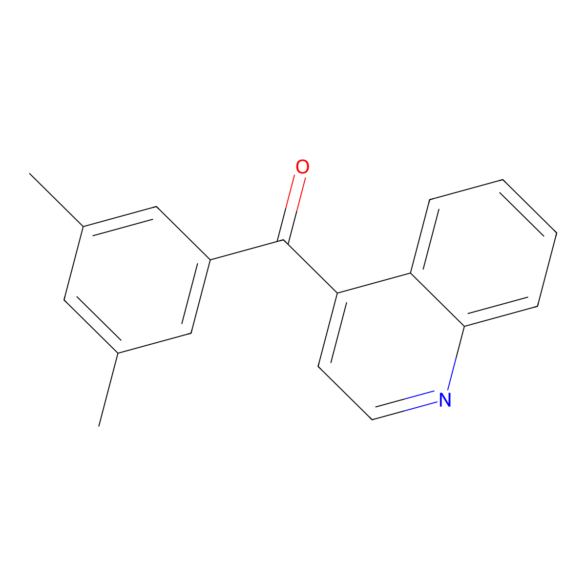 4-(3,5-Dimethylbenzoyl)quinoline molecular structure, CAS 1706456-87-2