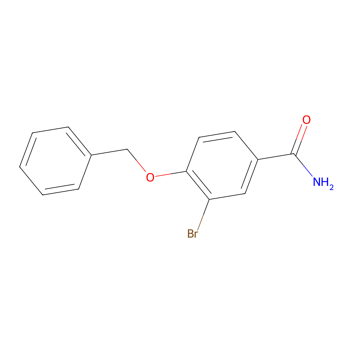 4-(Benzyloxy)-3-bromobenzamide molecular structure, CAS 1706456-92-9