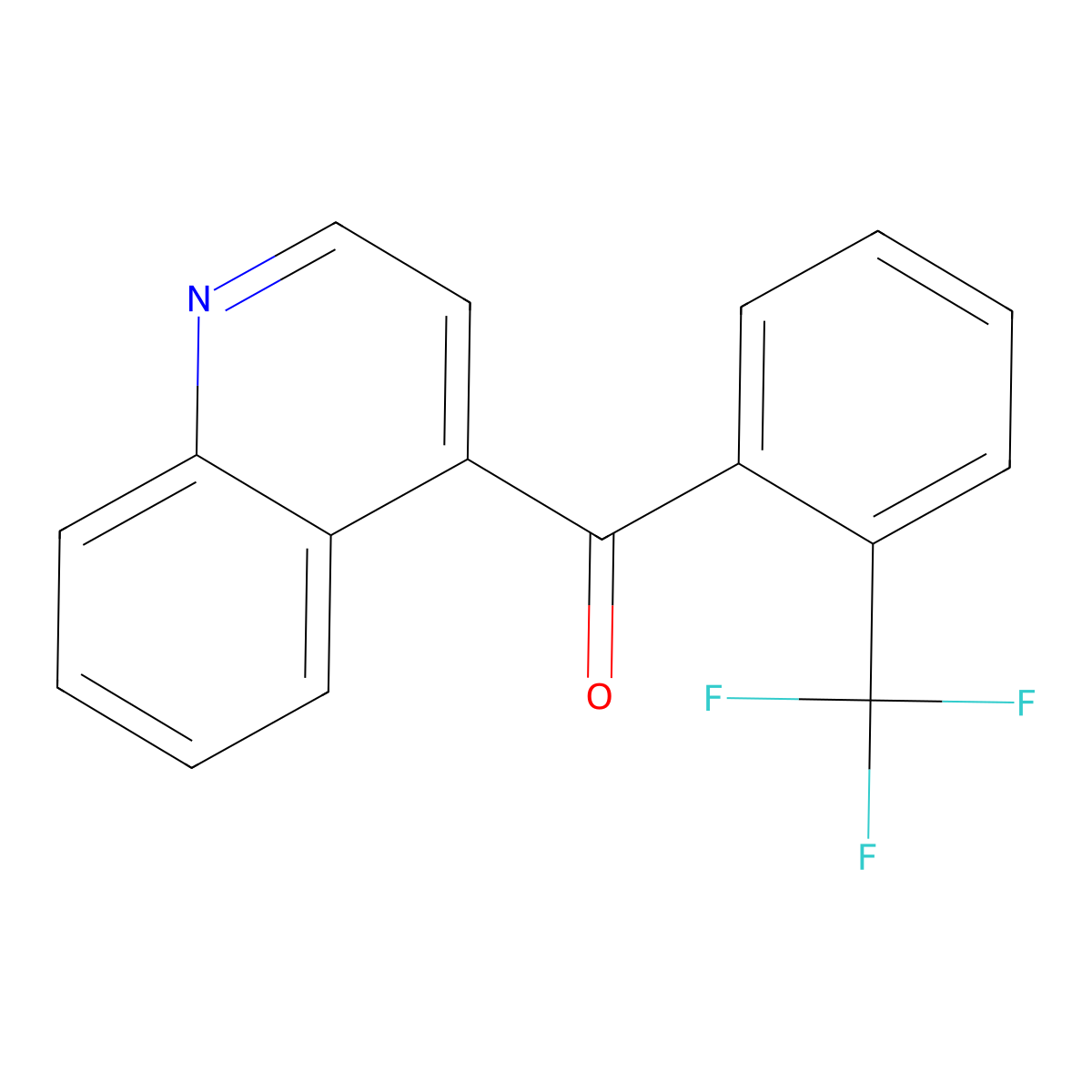 4-(2-Trifluoromethylbenzoyl)quinoline molecular structure, CAS 1706458-22-1