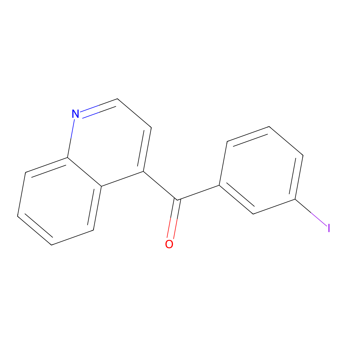4-(3-Iodobenzoyl)quinoline molecular structure, CAS 1706458-30-1
