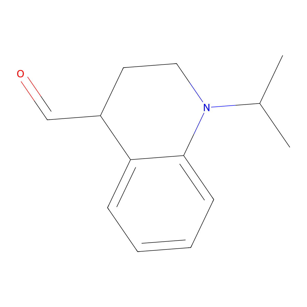 1-Isopropyl-1,2,3,4-tetrahydroquinoline-4-carbaldehyde molecular structure, CAS 1706458-76-5