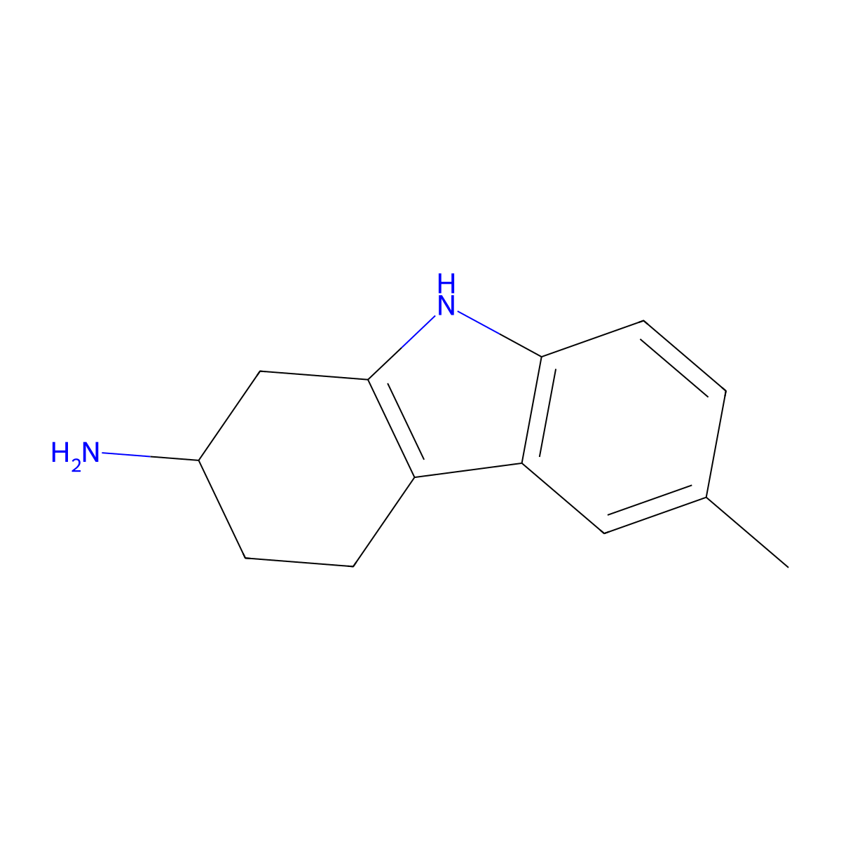 6-methyl-2,3,4,9-tetrahydro-1H-carbazol-2-amine molecular structure, CAS 1706459-08-6