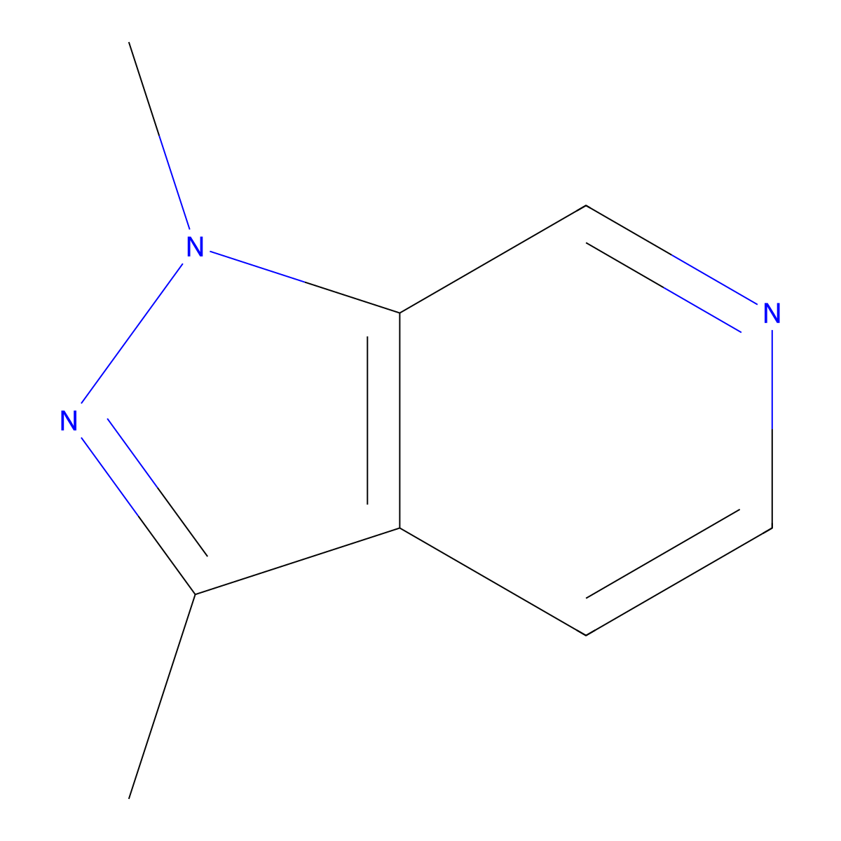 1,3-dimethyl-1H-pyrazolo[3,4-c]pyridine molecular structure, CAS 1706459-20-2