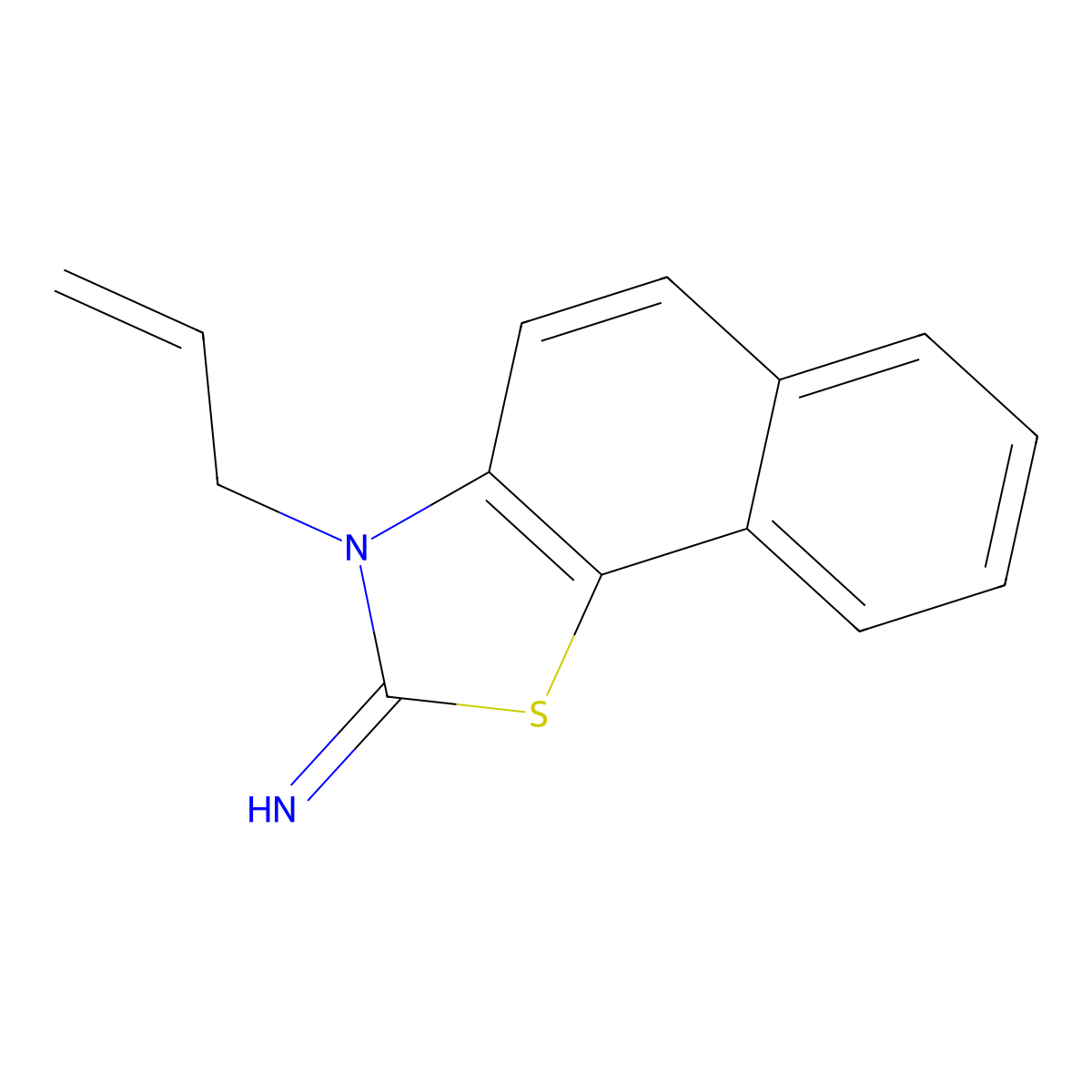 3-(Prop-2-en-1-yl)-2H,3H-naphtho[2,1-d][1,3]thiazol-2-imine molecular structure, CAS 1706459-85-9