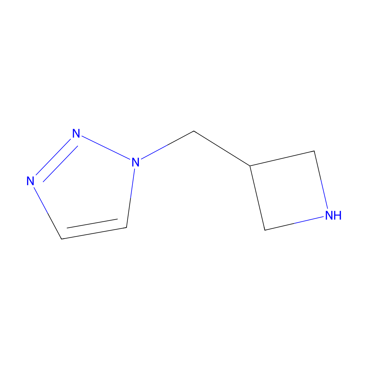 1-[(Azetidin-3-yl)methyl]-1H-1,2,3-triazole molecular structure, CAS 1706460-05-0