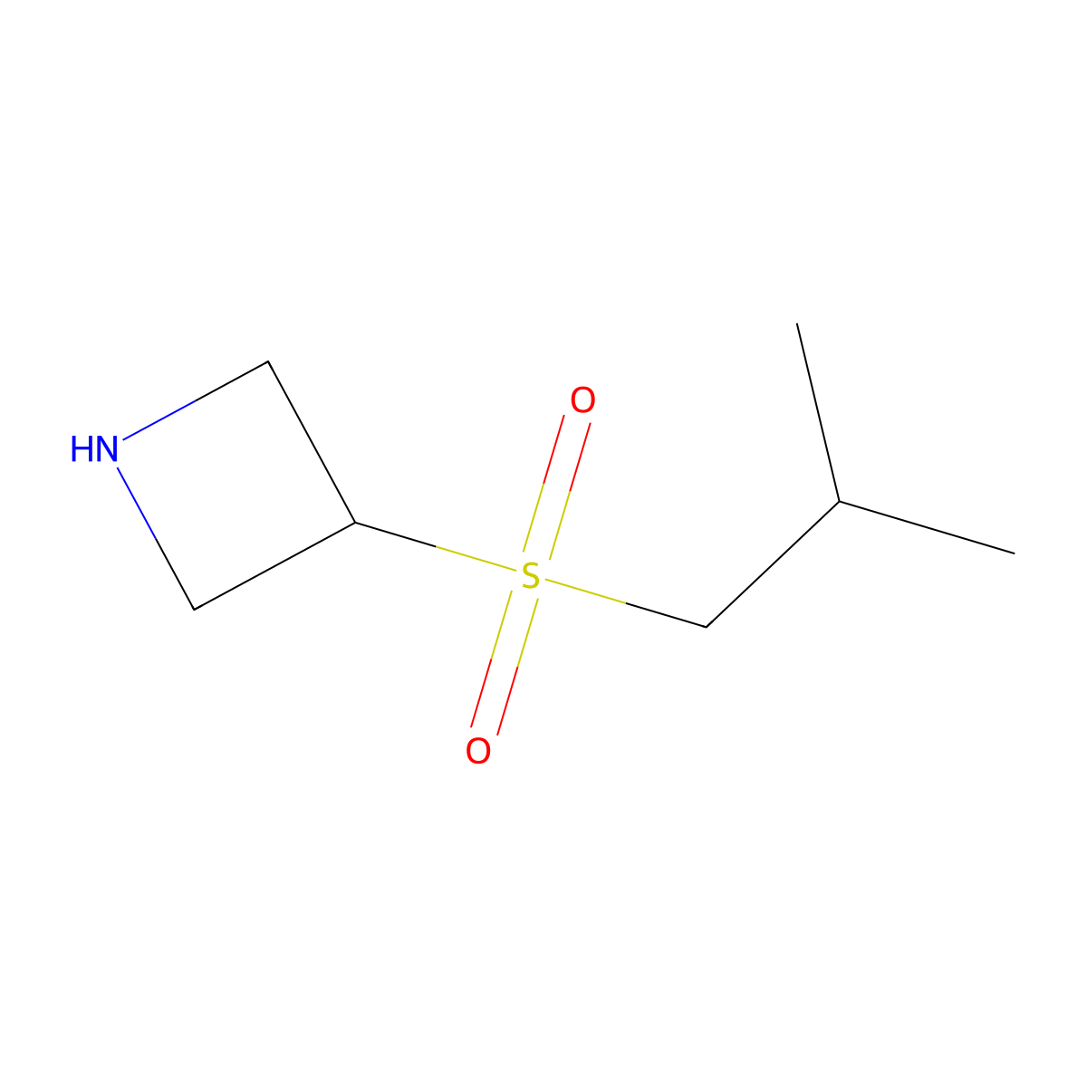 3-(Isobutylsulfonyl)azetidine molecular structure, CAS 1706460-38-9
