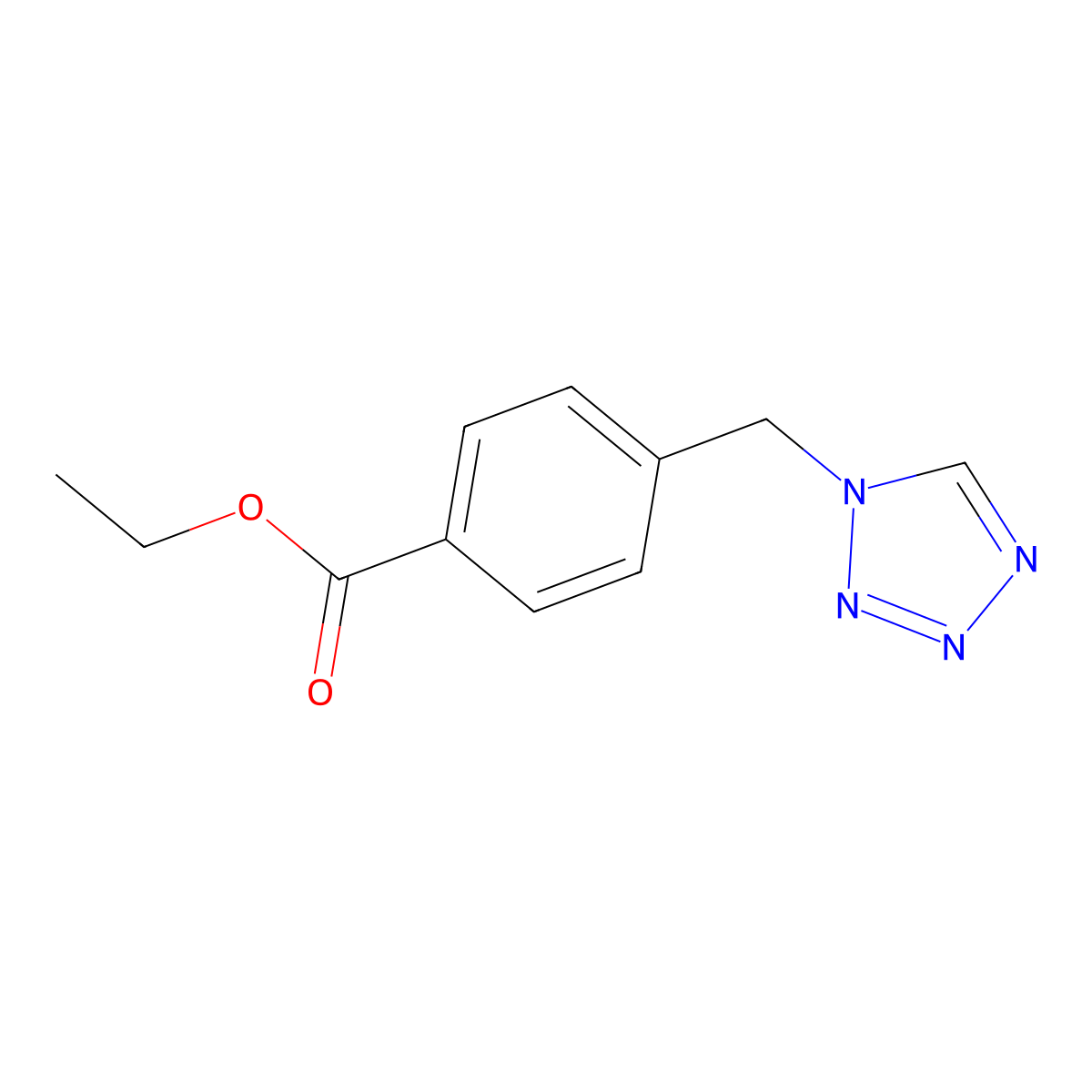 Ethyl 4-(1H-tetrazol-1-ylmethyl)benzoate molecular structure, CAS 1706460-54-9
