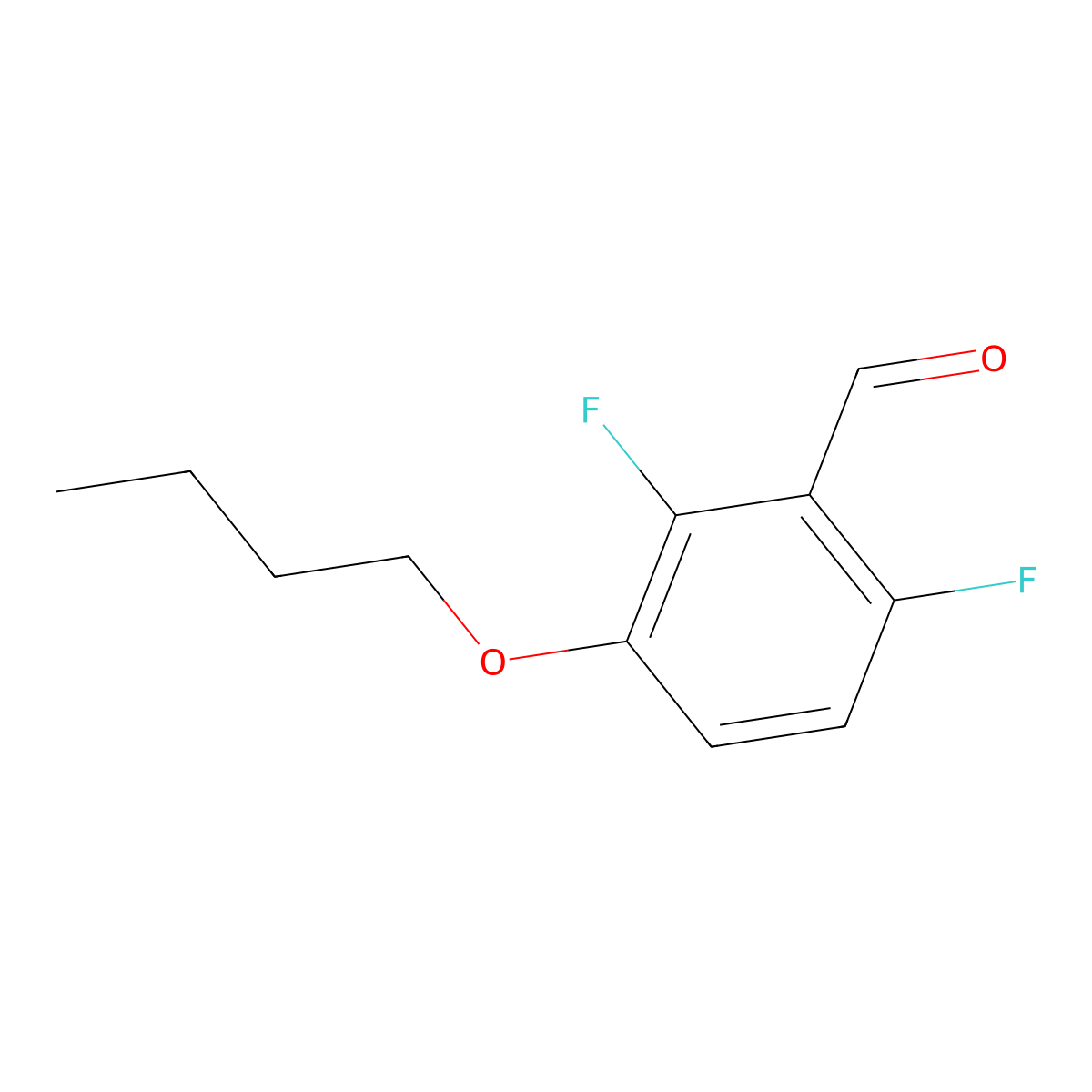 3-Butoxy-2,6-difluorobenzaldehyde molecular structure, CAS 1706461-13-3