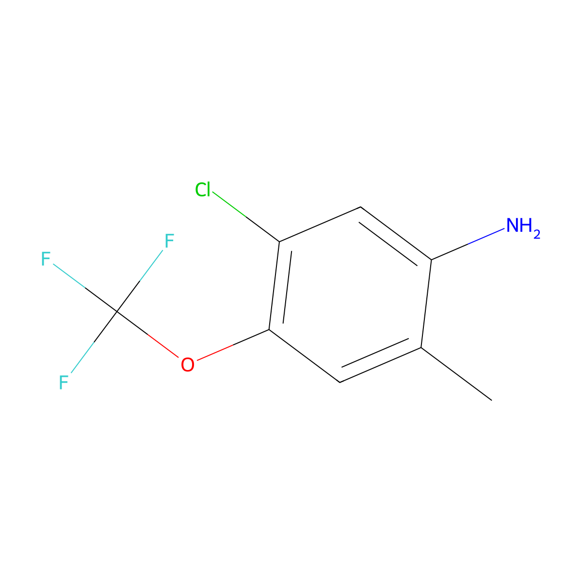 5-Chloro-2-methyl-4-(trifluoromethoxy)aniline molecular structure, CAS 1706461-21-3