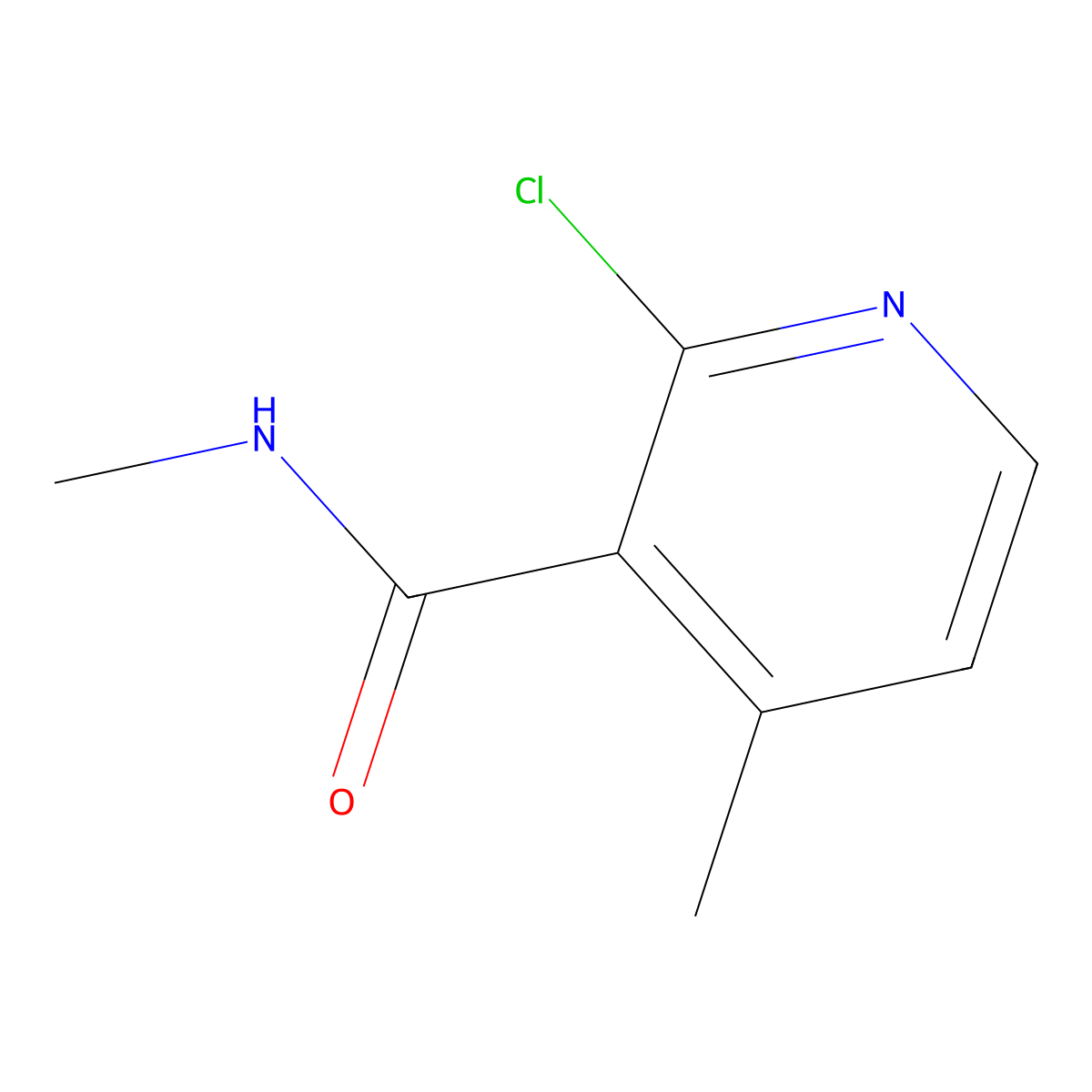 2-Chloro-N,4-dimethylnicotinamide molecular structure, CAS 1706461-82-6