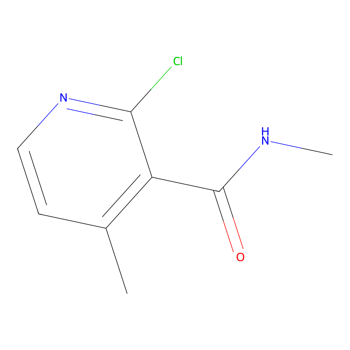 2-Chloro-N,4-dimethylnicotinamide molecular structure, CAS 1706461-82-6