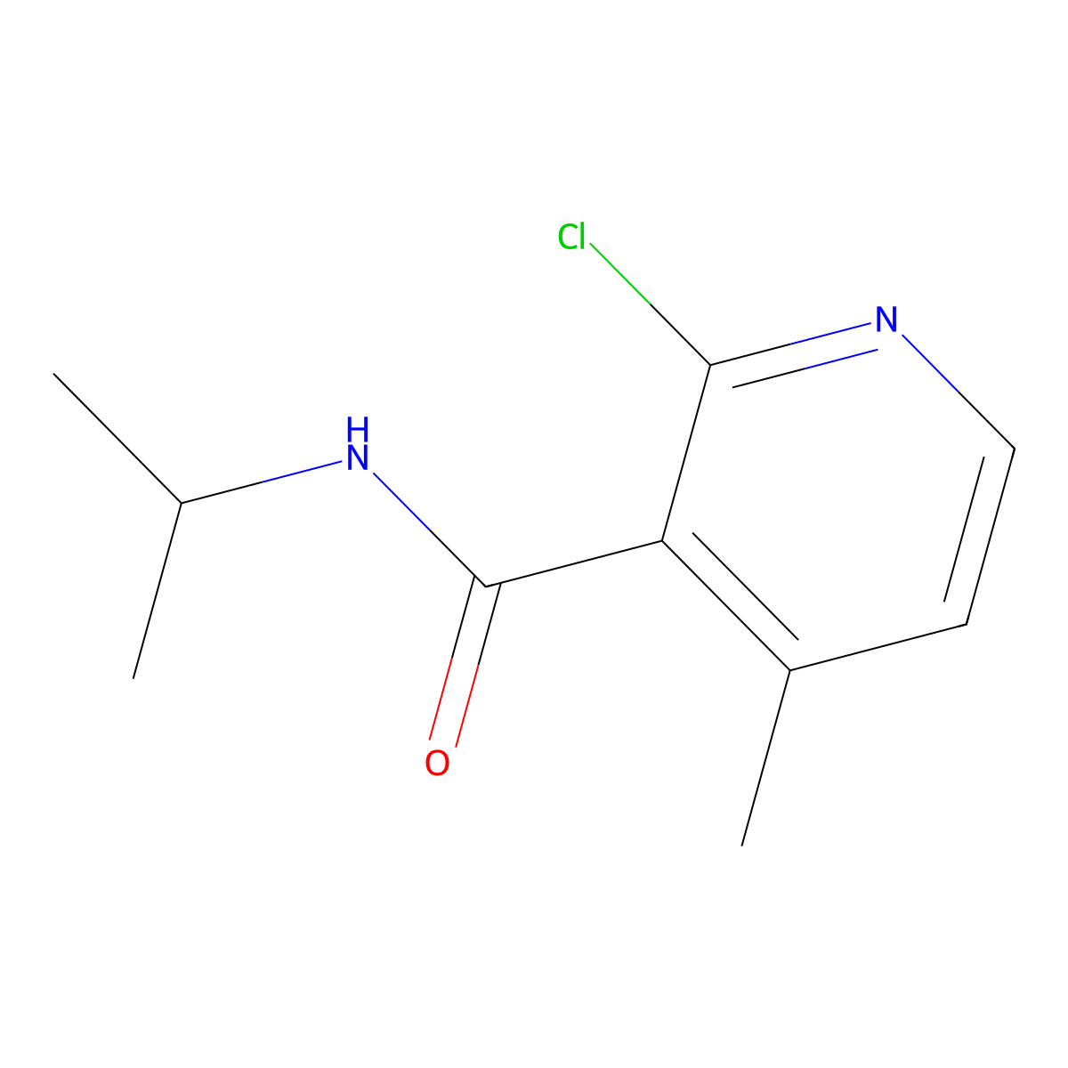 2-Chloro-N-isopropyl-4-methylnicotinamide molecular structure, CAS 1706461-83-7