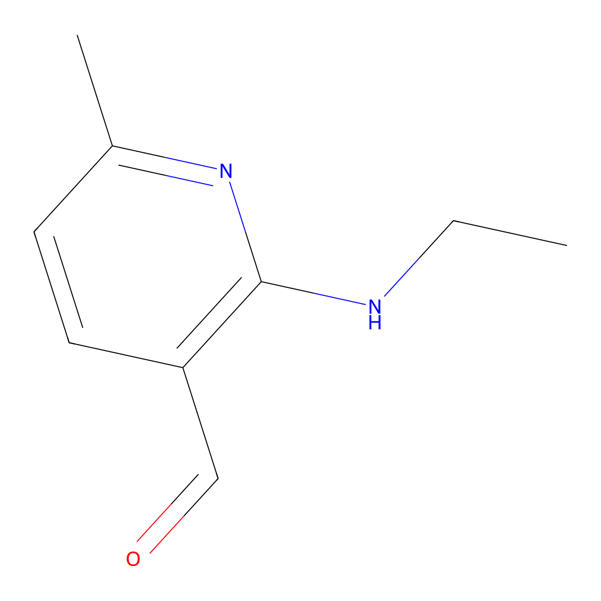 2-(Ethylamino)-6-methylnicotinaldehyde molecular structure, CAS 1706461-85-9