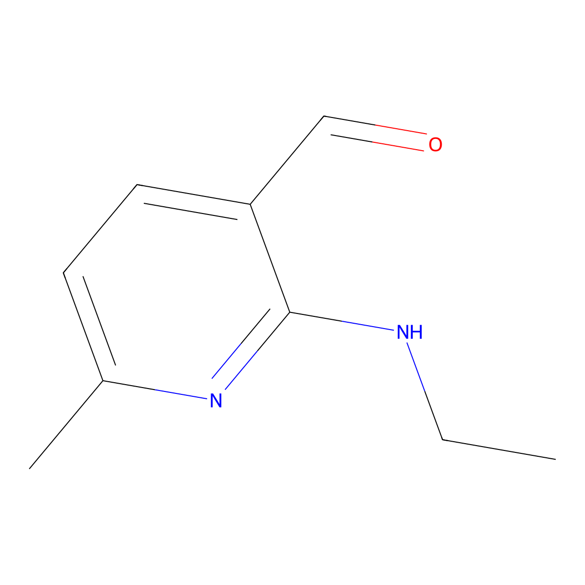 2-(Ethylamino)-6-methylnicotinaldehyde molecular structure, CAS 1706461-85-9