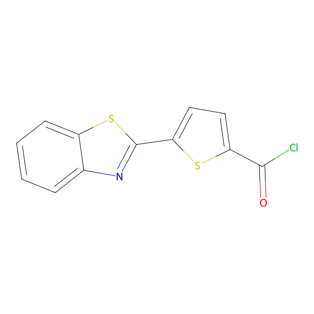 5-(Benzo[d]thiazol-2-yl)thiophene-2-carbonyl chloride molecular structure, CAS 1706462-04-5