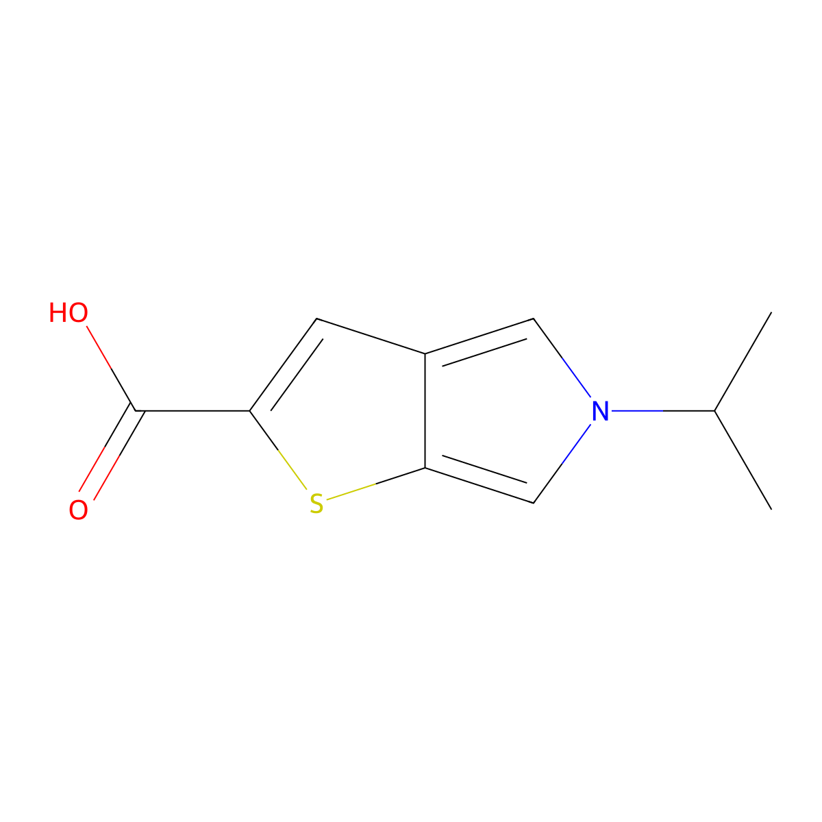 5-Isopropyl-5H-thieno[2,3-c]pyrrole-2-carboxylic acid molecular structure, CAS 1706462-26-1